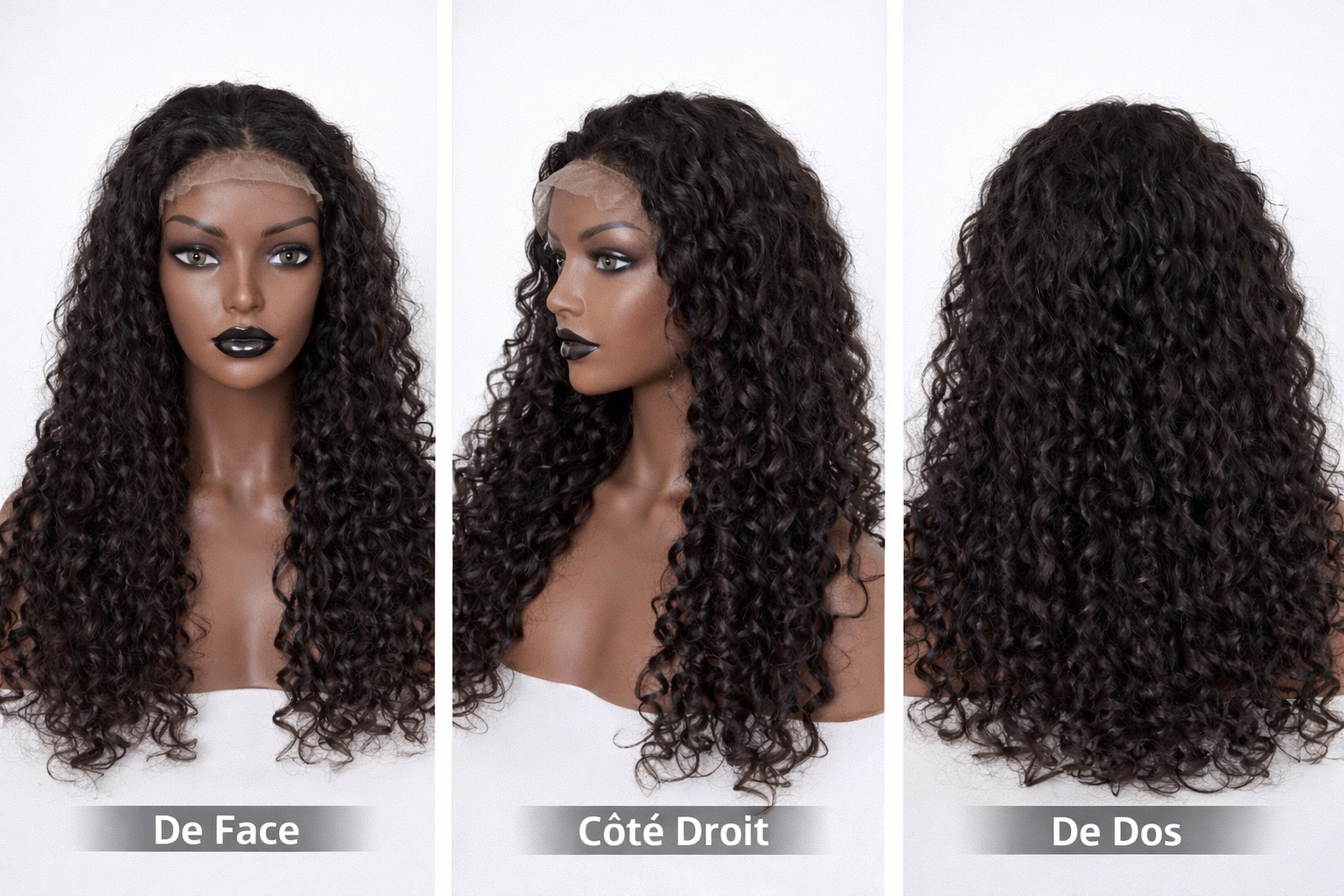 Perruque 4×4 Lace Closure Double Drawn Curly – 100% Humain Premium – Dès 265 €
