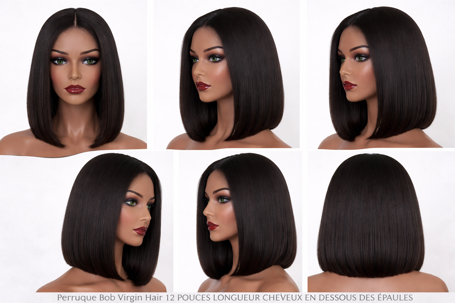 Perruque Bob 5×5 Lace – Virgin Hair 100% Naturel – Livraison 48h France – Image 2