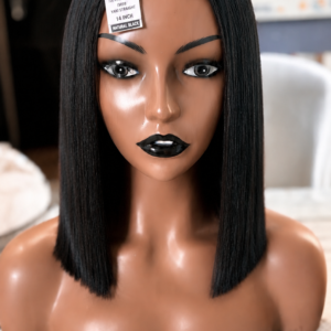 Perruque Bob Lace Front – Natural Black | 2x6 | 10 pouces
